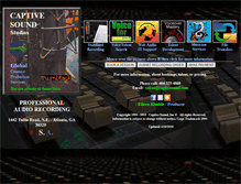 Tablet Screenshot of captivesound.com